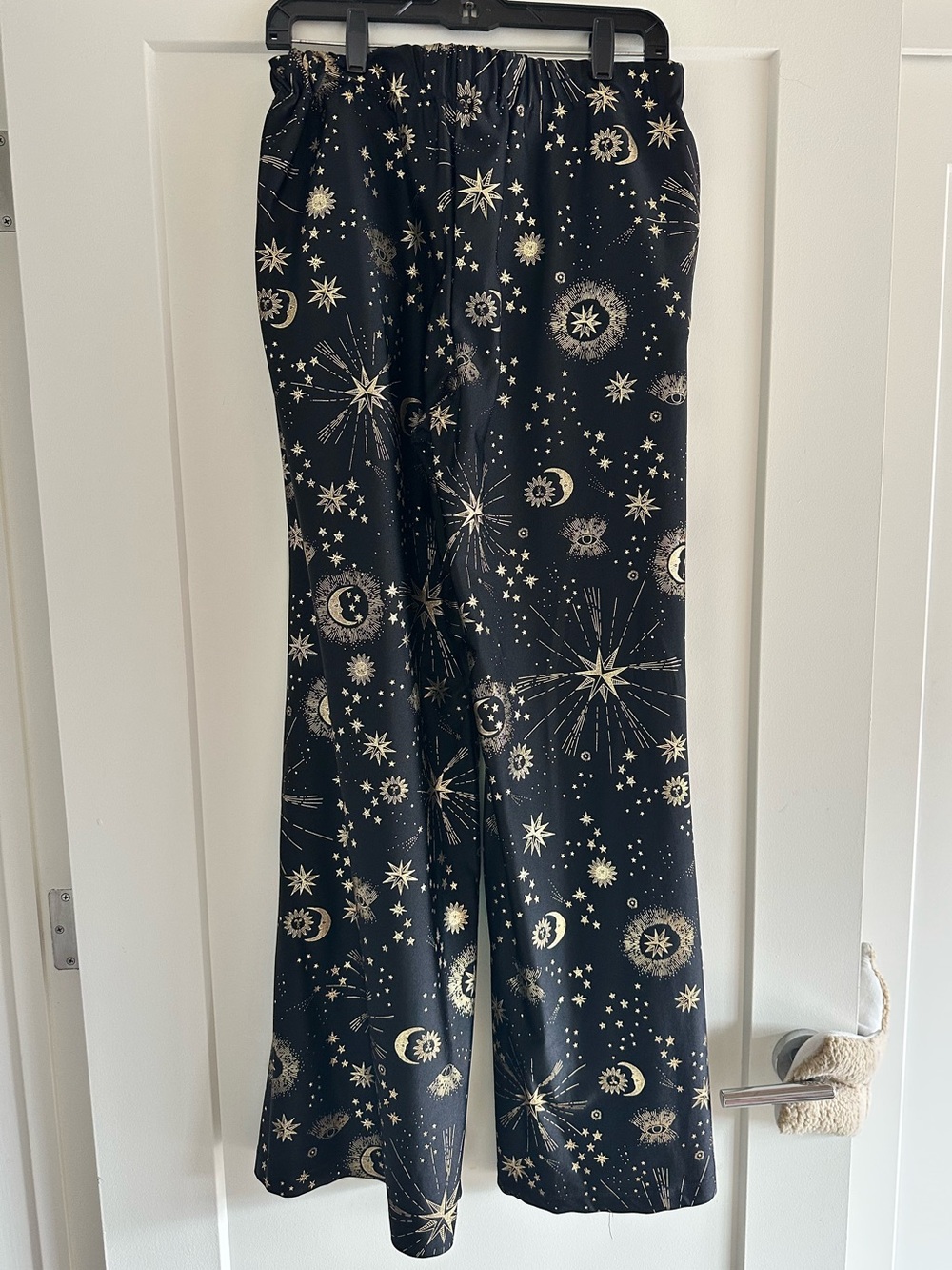 Jennafer Grace Celestia Palazzo Pants Black & Gold Celestial Large - Picture 4 of 5